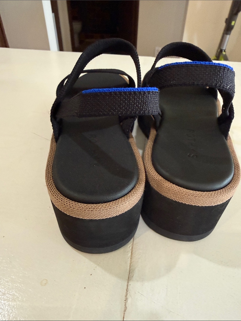 New Rothy's Slingback Platform Wedge Sandal - Picture 5 of 10